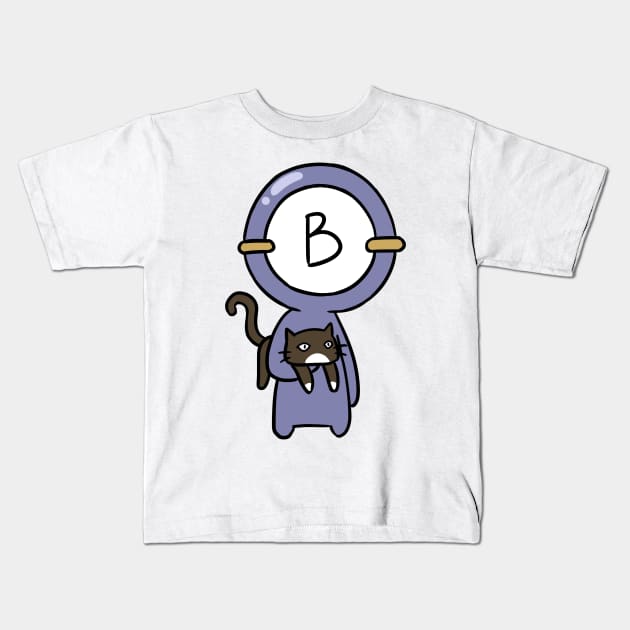 B blood type Kids T-Shirt by Oricca